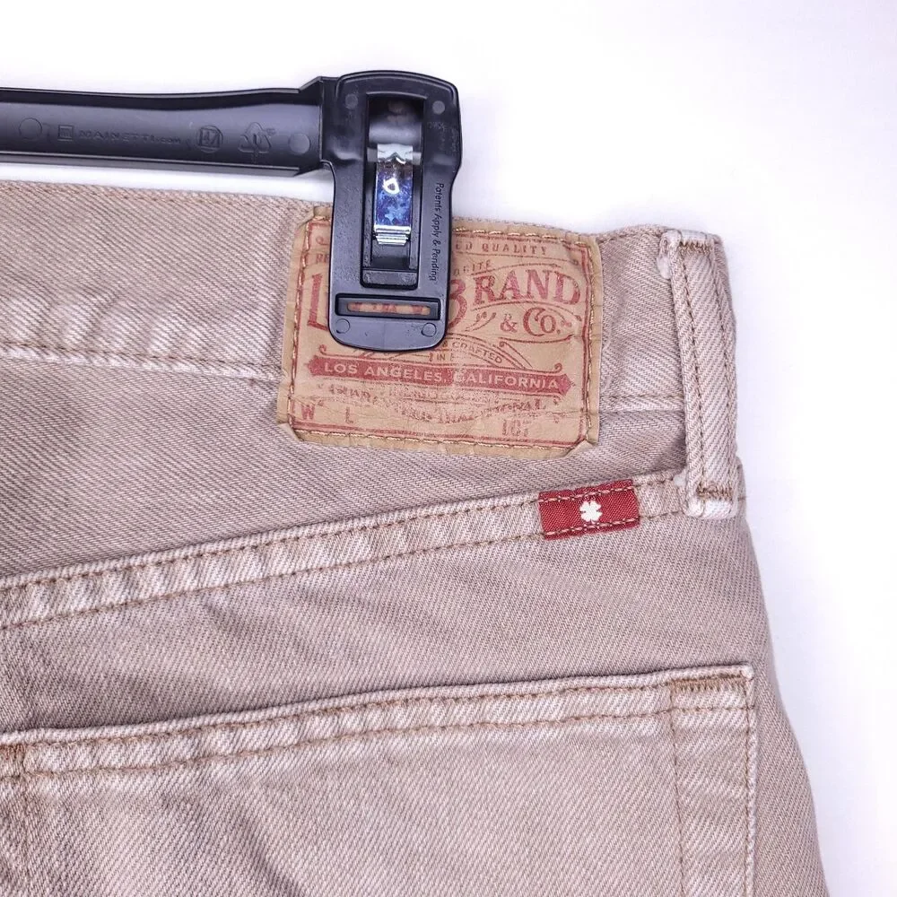 Lucky Brand Jeans Mens 33x32 Brown 121 Slim Cone Denim - Picture 4 of 15